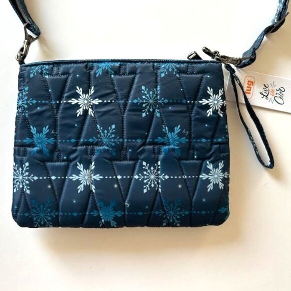 Lug Dazzle Crossbody Bag Snowflake Navy Blue - Picture 9 of 10